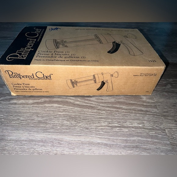 The Pampered Chef Cookie Press 1525 Disks Manual Complete - Picture 3 of 4